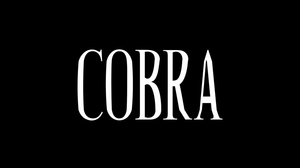 Cobra Font preview