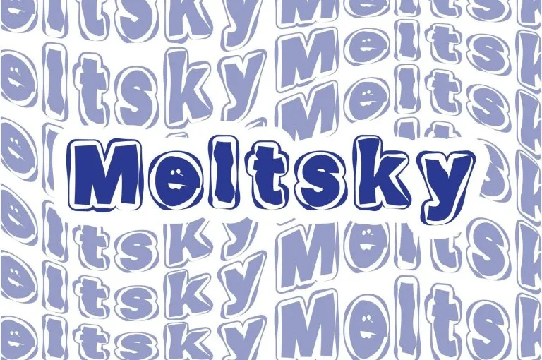 Meltsky Font preview