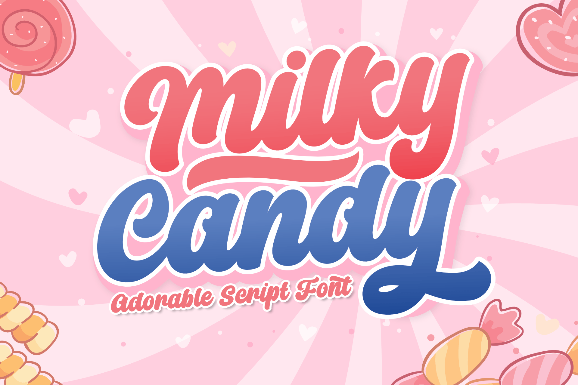 Milkly Candy Regular Font preview
