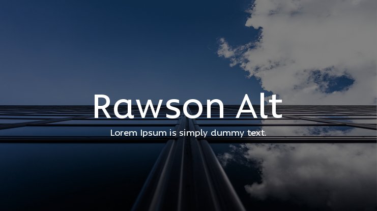 Rawson Alt Extra Black Font preview