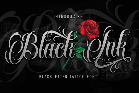Black Ink Font preview