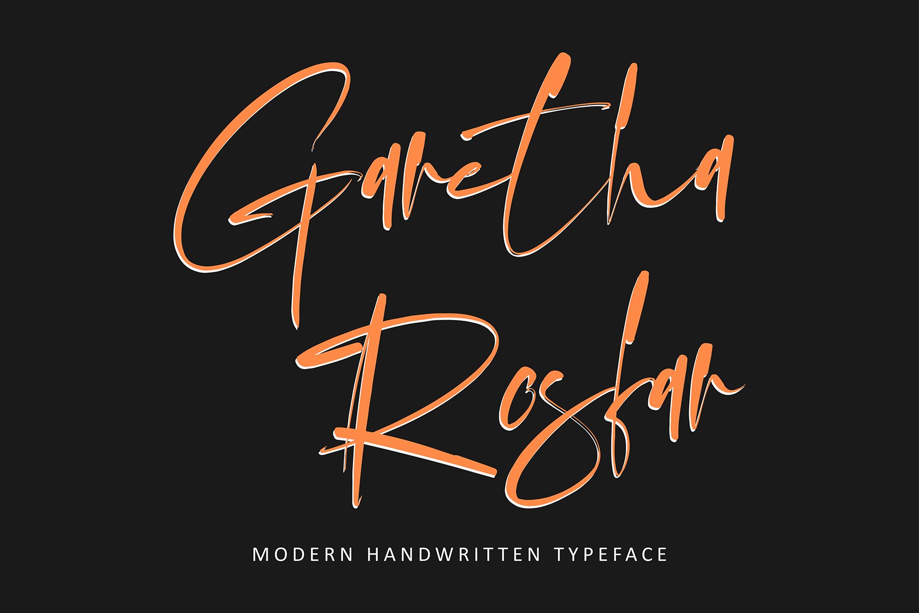 Garetha Rosfar Regular Font preview
