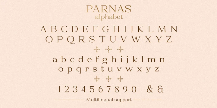 Parnas Sans Font preview