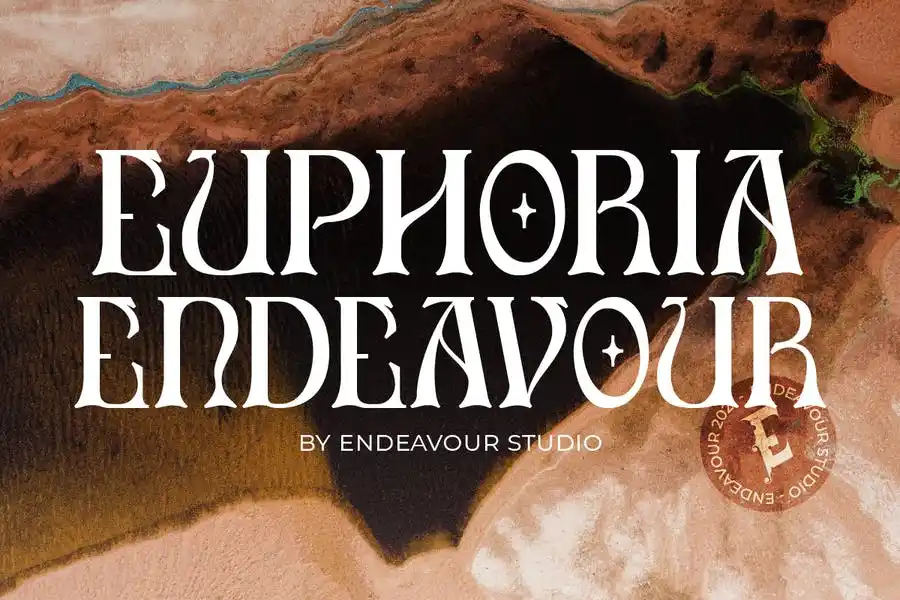 Uphoria Endeavour Regular Font preview