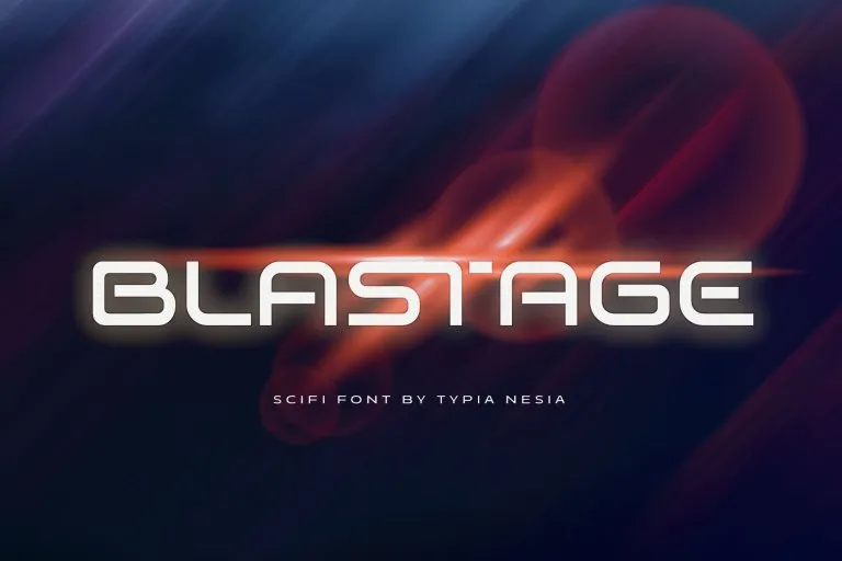 Blastage Font preview