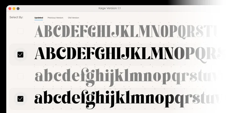 Kage Medium Font preview