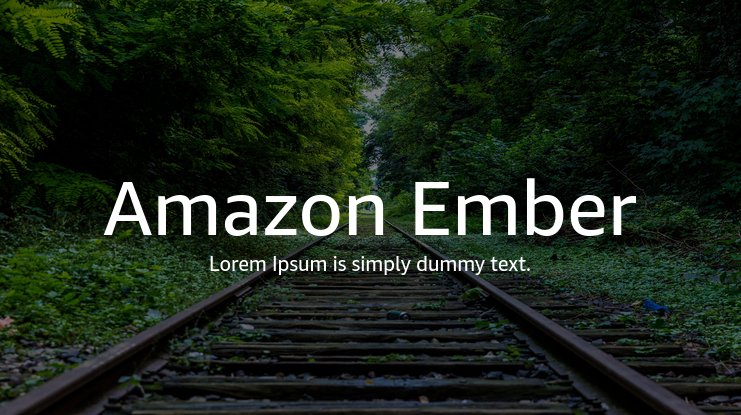 Amazon Ember V2 Font preview