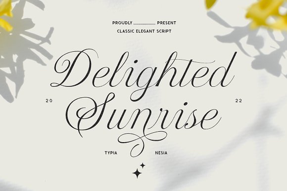 Delighted Sunrise Font preview