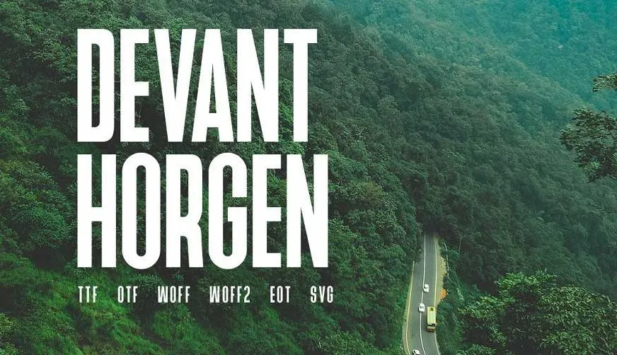 Devant Horgen Font preview
