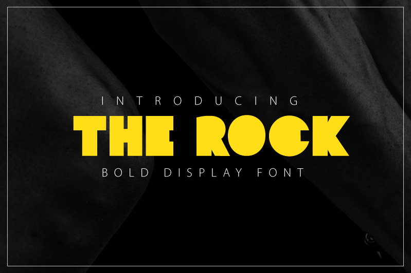 The Rock Font preview
