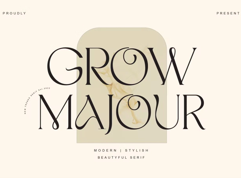 Grow Majour Font preview