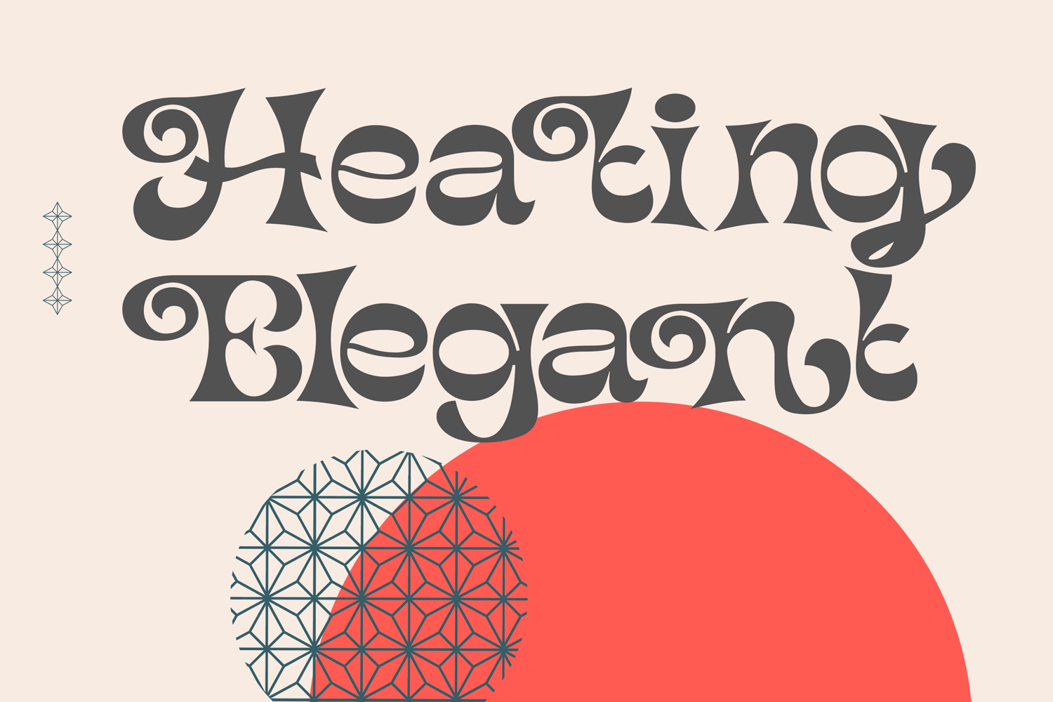 Heating Elegant Font preview