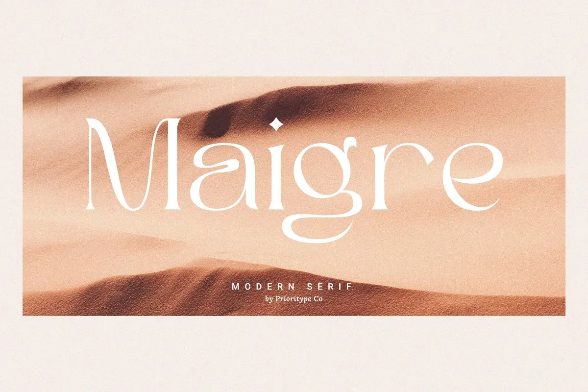 Maigre Font preview