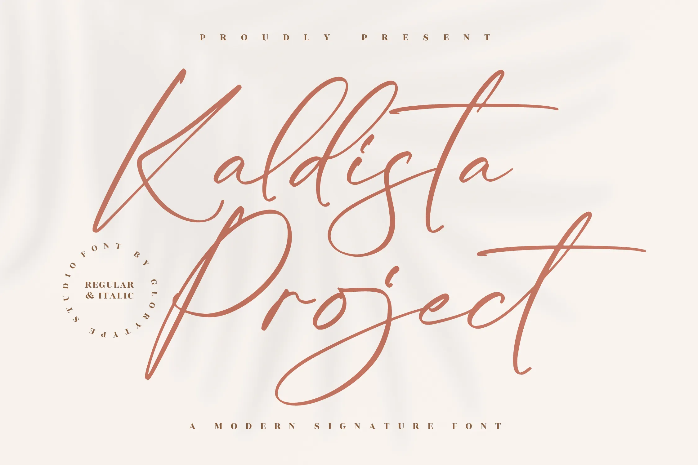 Kaldista Project Italic Font preview