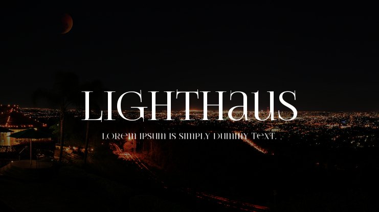 Lighthaus Font preview