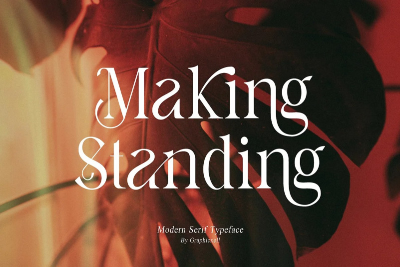 Making Standing Font preview