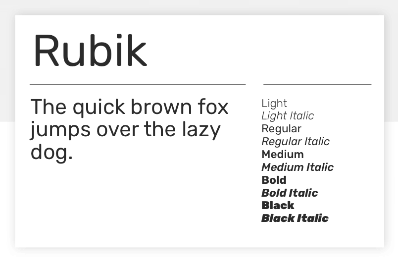 Rubik Iso Font preview