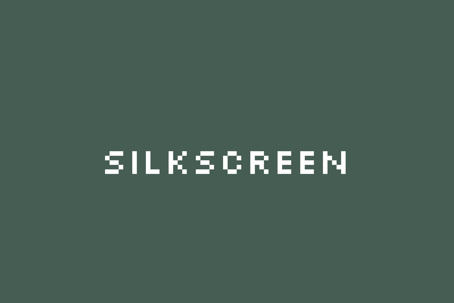 Silkscreen Font preview