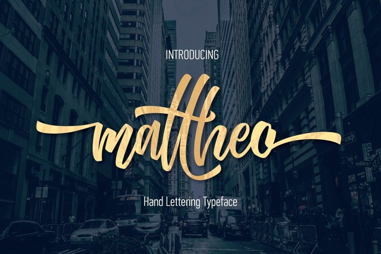 Mattheo Font preview