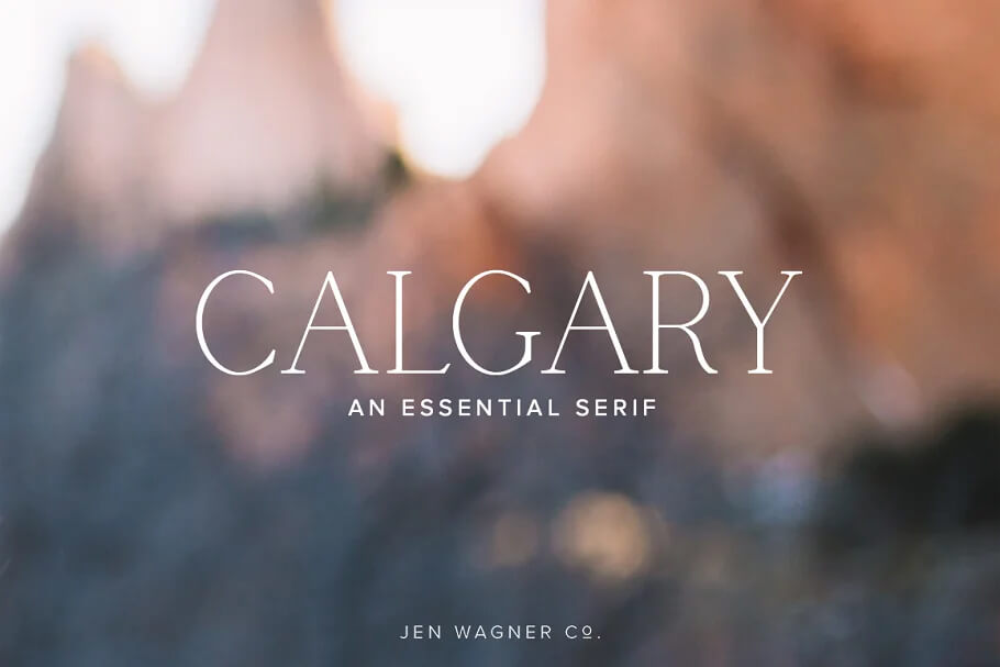 Calgary Font preview