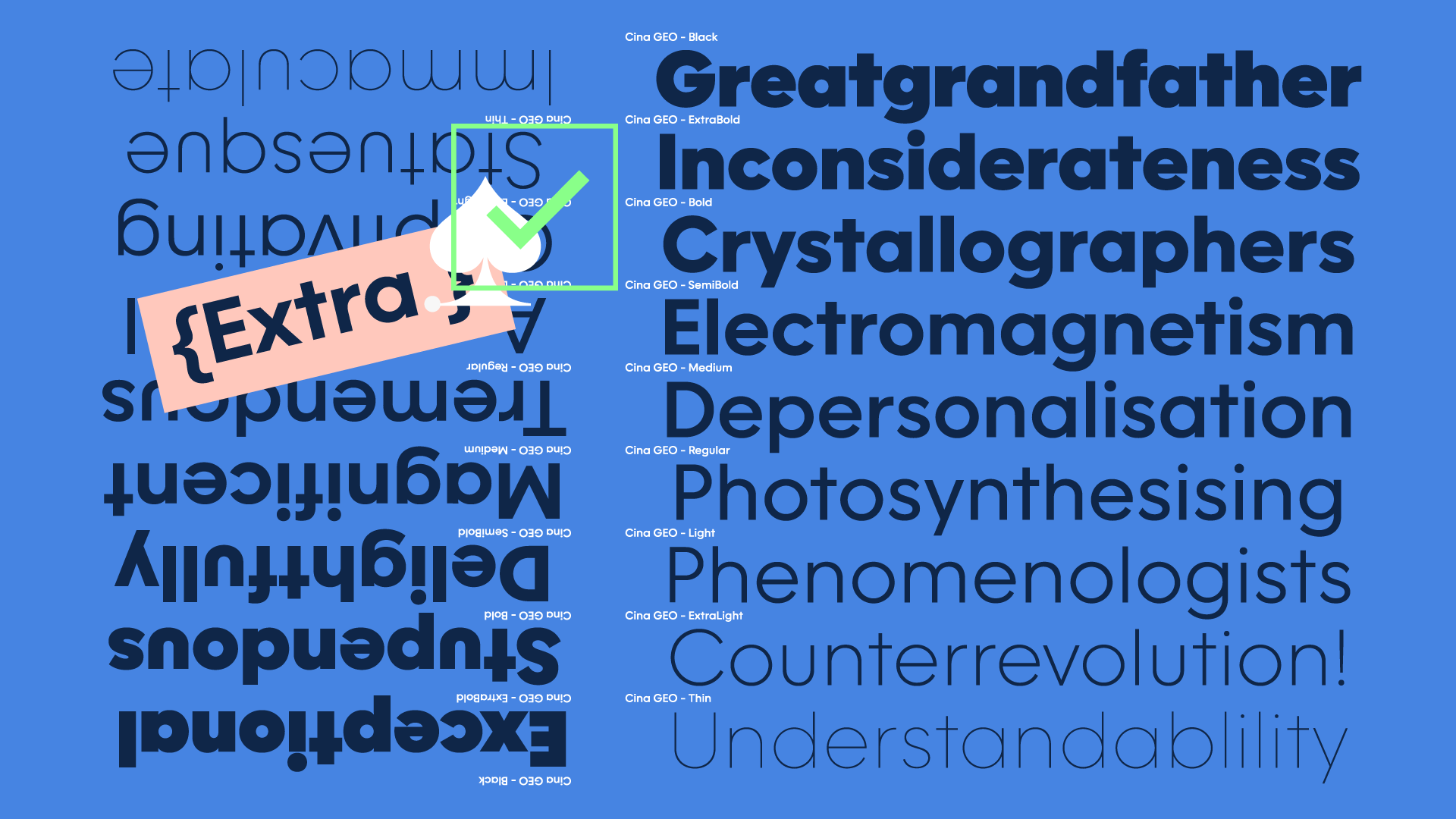 Cina GEO Font preview