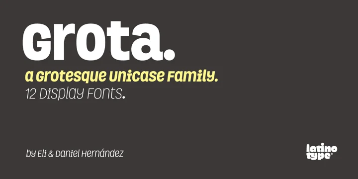 Grota Extra Bold Italic Font preview
