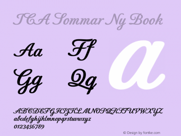 ICA Sommar Ny Regular Font preview