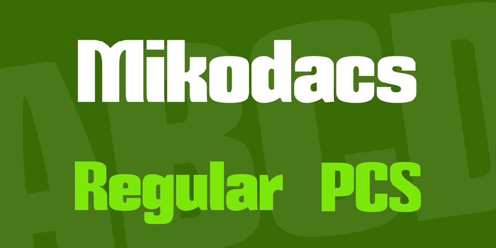 Mikodacs Regular Font preview