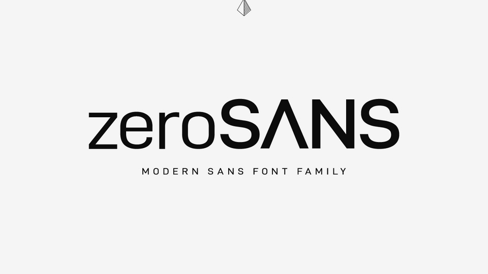 Zero Sans Regular Font preview