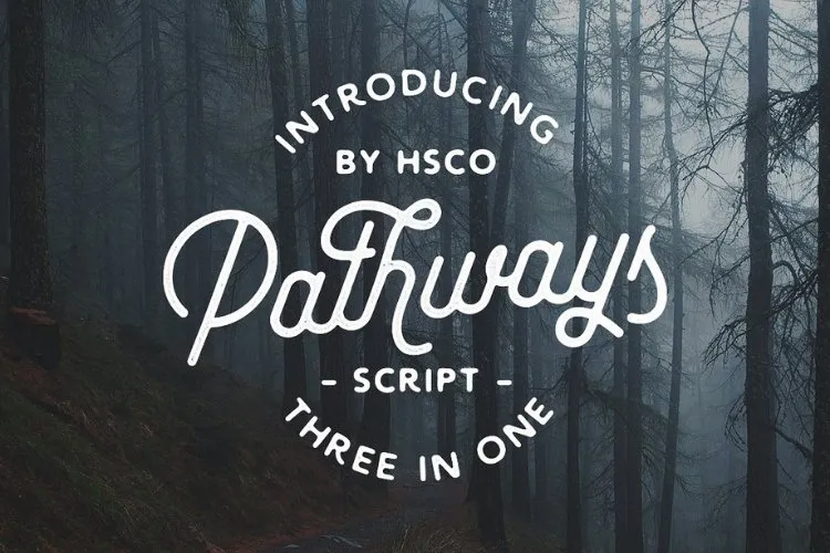 Pathways Rough Font preview