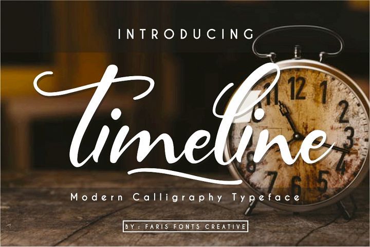 Timeline Font preview
