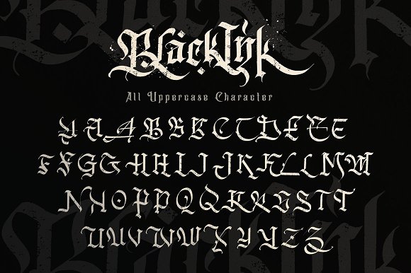 Blaka Ink Font preview