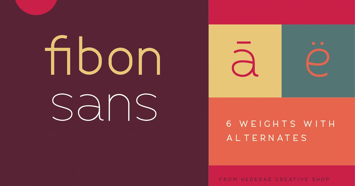 Fibon Sans Regular Font preview