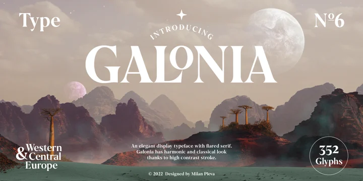 Galonia Regular Font preview