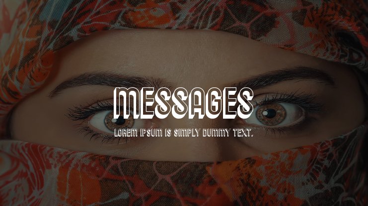 Messanges Small Light Font preview