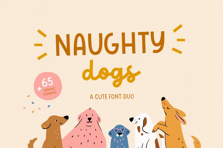 Naughty dogs Script Font preview