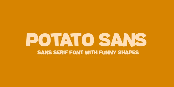Potato Sans Bold Font preview