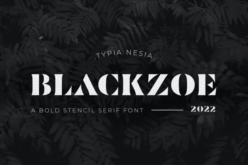 Blackzoe Font preview