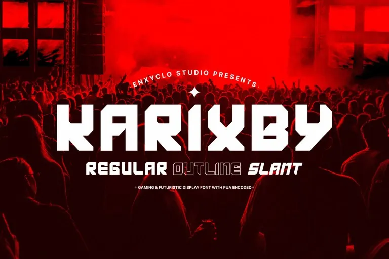 Karixby Outline Font preview