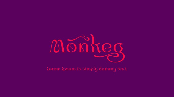 Monkeg Font preview