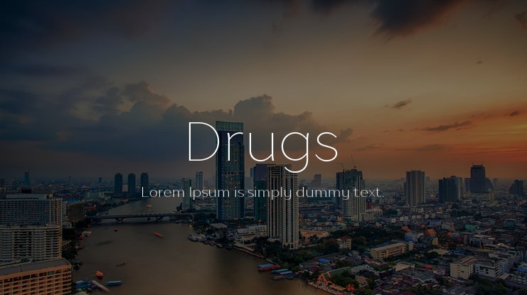 Drugs Font preview