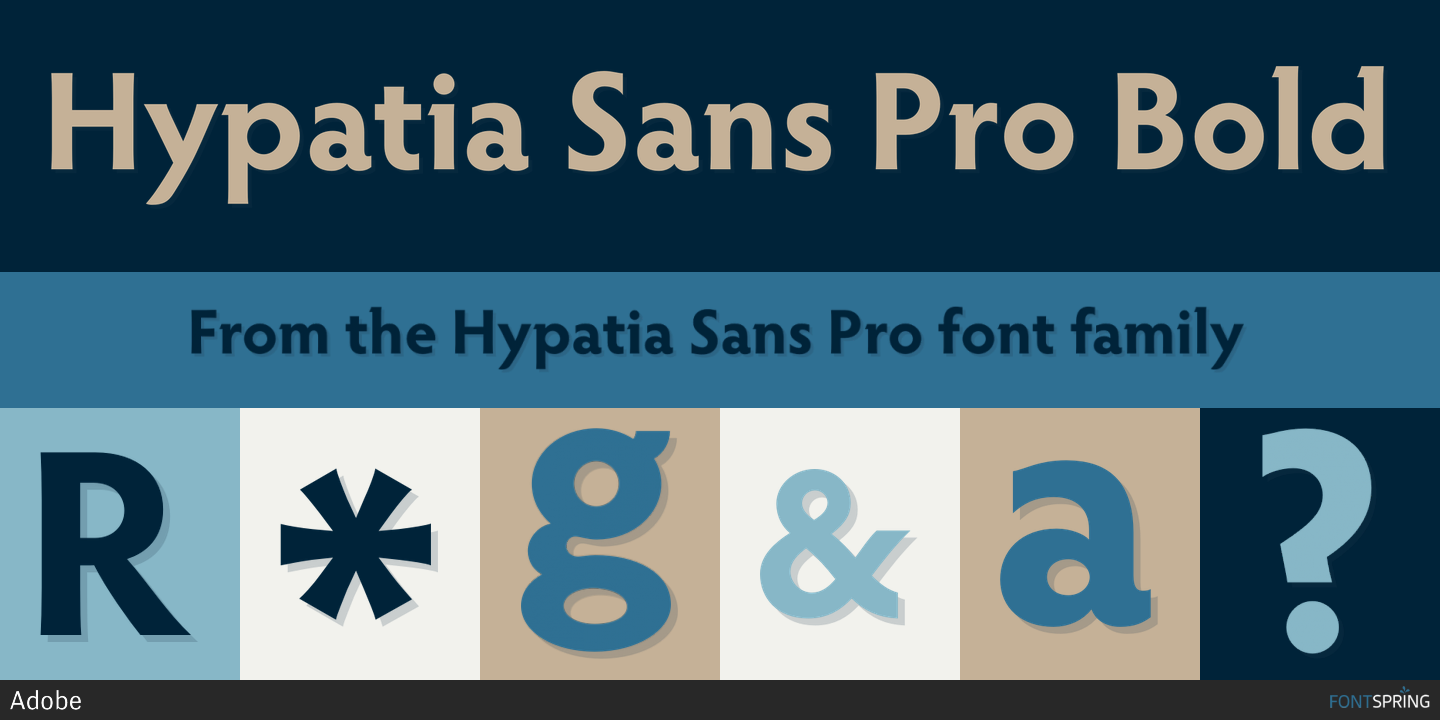 Hypatia Sans Pro Font preview