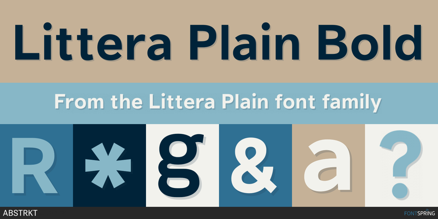 Littera Plain Medium Font preview