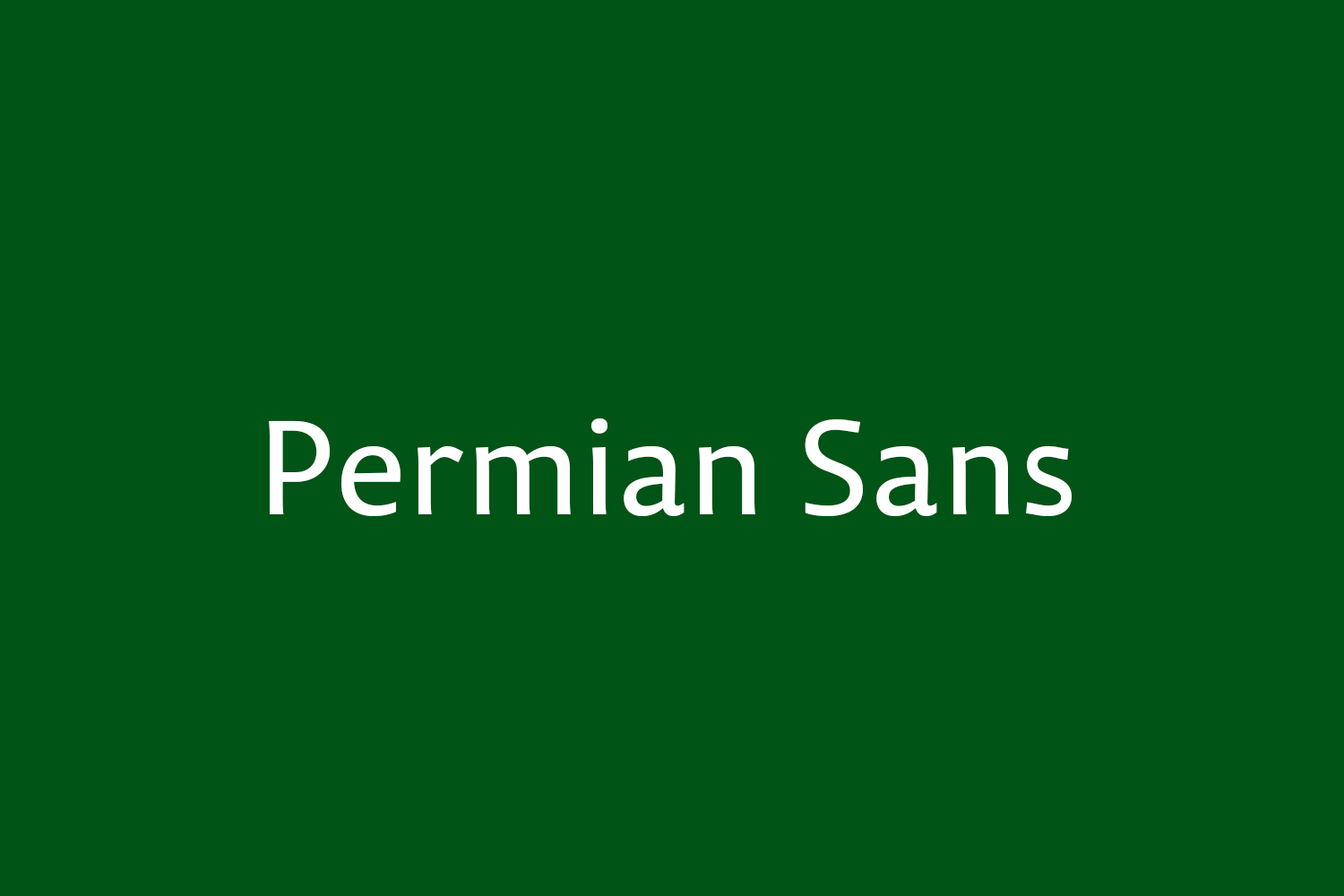 Permian Sans Font preview