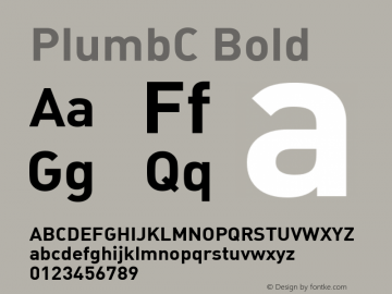 PlumbC Font preview