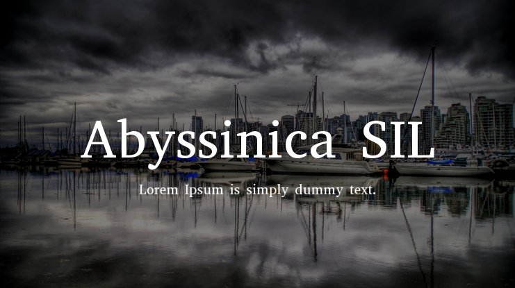 Abyssinica SIL Font preview