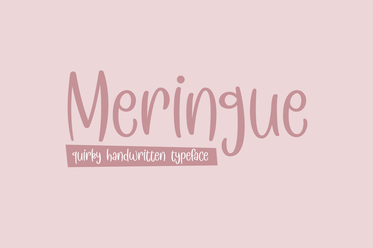 Meringue Font preview