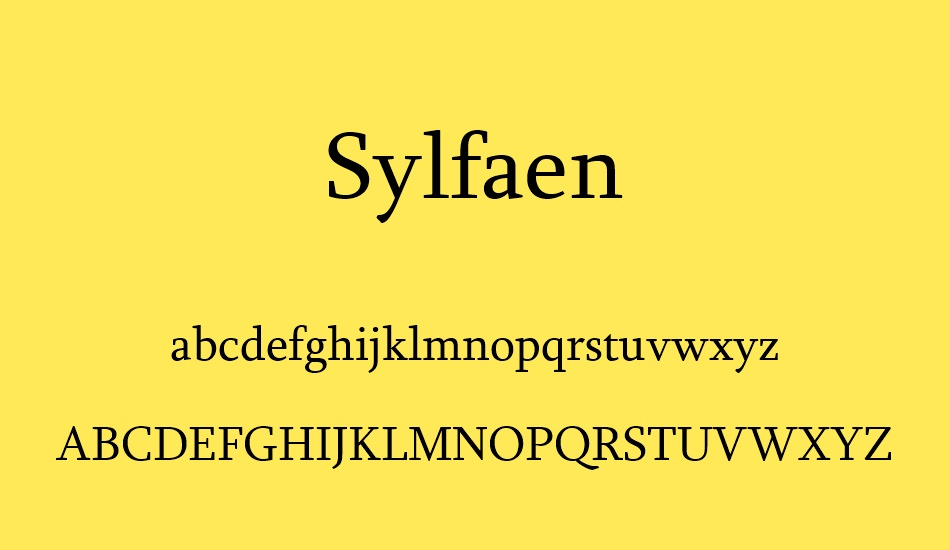 Sylfaen Font preview