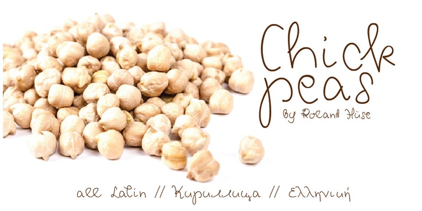 Chickpeas Font preview