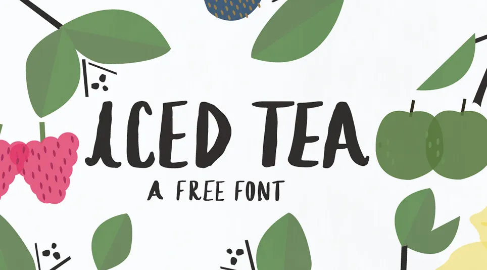 Iced Tea Font preview